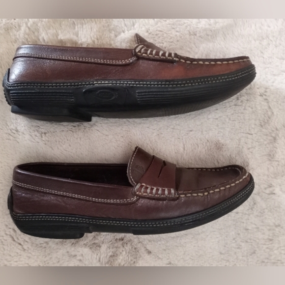 Tod's Classic Preppy Old Money Italian Made Leather Penny Loafers - Picture 8 of 9